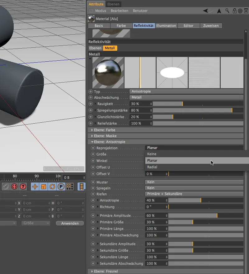 New in Release 16 - Lacquer, metal and fabric with the reflectivity channel