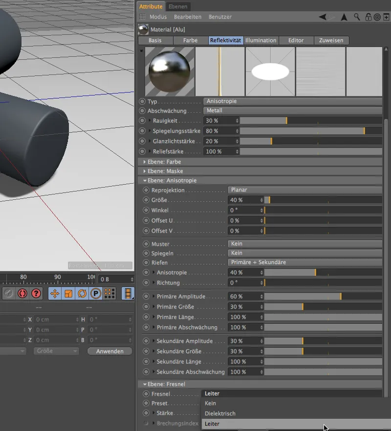 New in Release 16 - Lacquer, metal and fabric with the reflectivity channel
