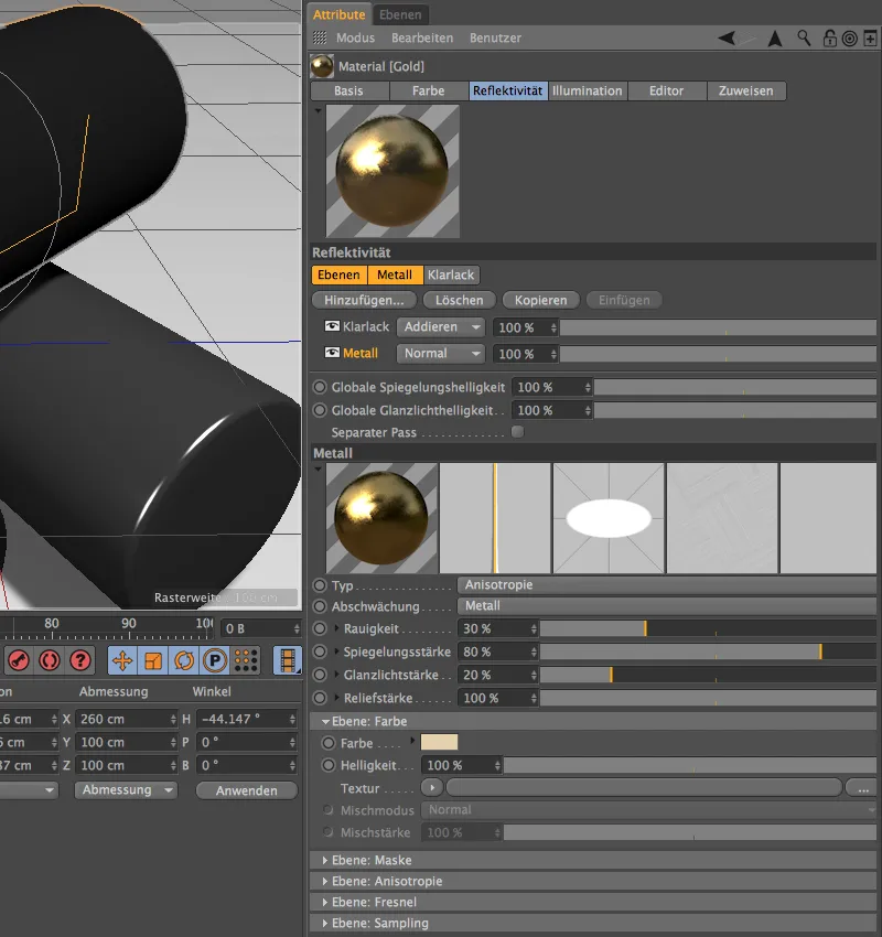 New in Release 16 - Lacquer, metal and fabric with the reflectivity channel