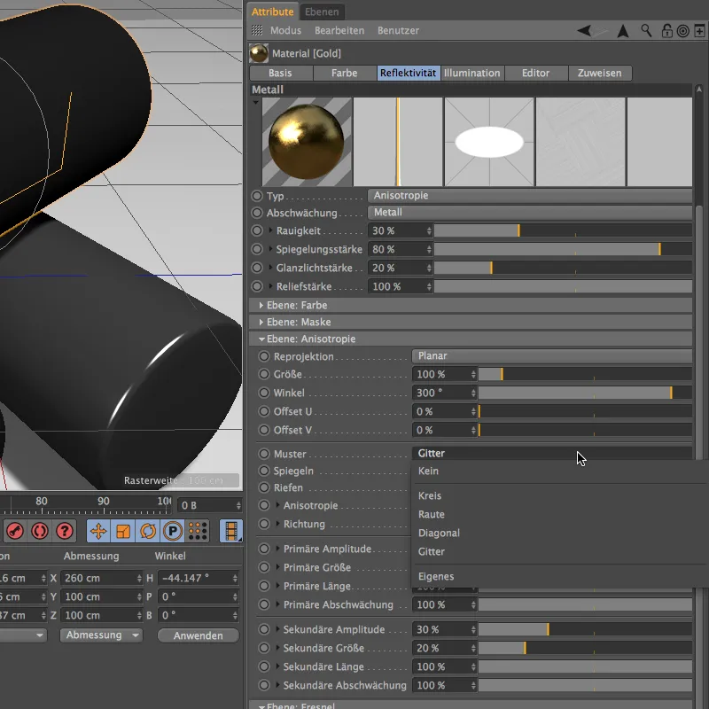 New in Release 16 - Lacquer, metal and fabric with the reflectivity channel