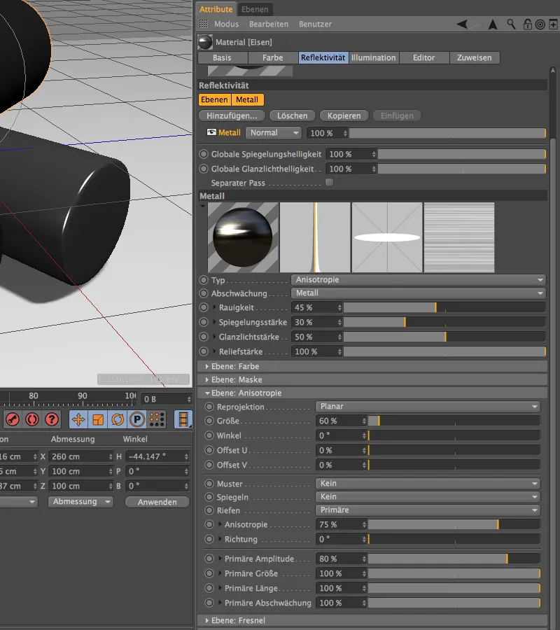 New in Release 16 - Lacquer, metal and fabric with the reflectivity channel