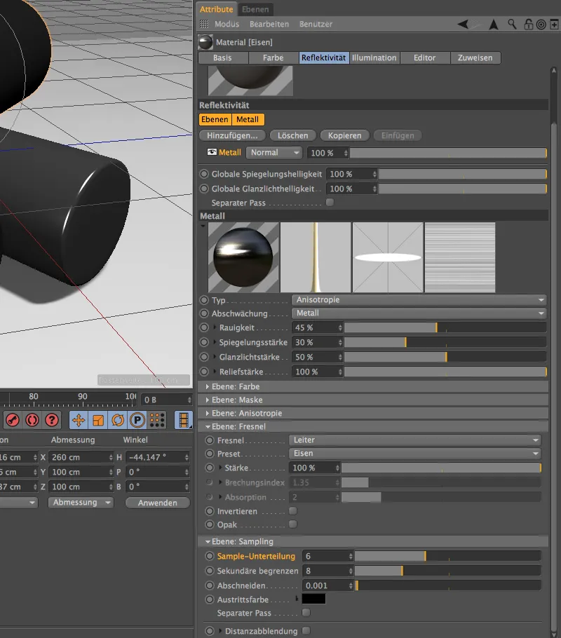 New in Release 16 - Lacquer, metal and fabric with the reflectivity channel