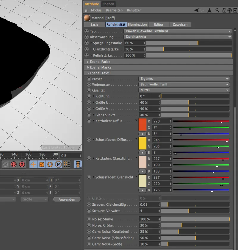 New in Release 16 - Lacquer, metal and fabric with the reflectivity channel