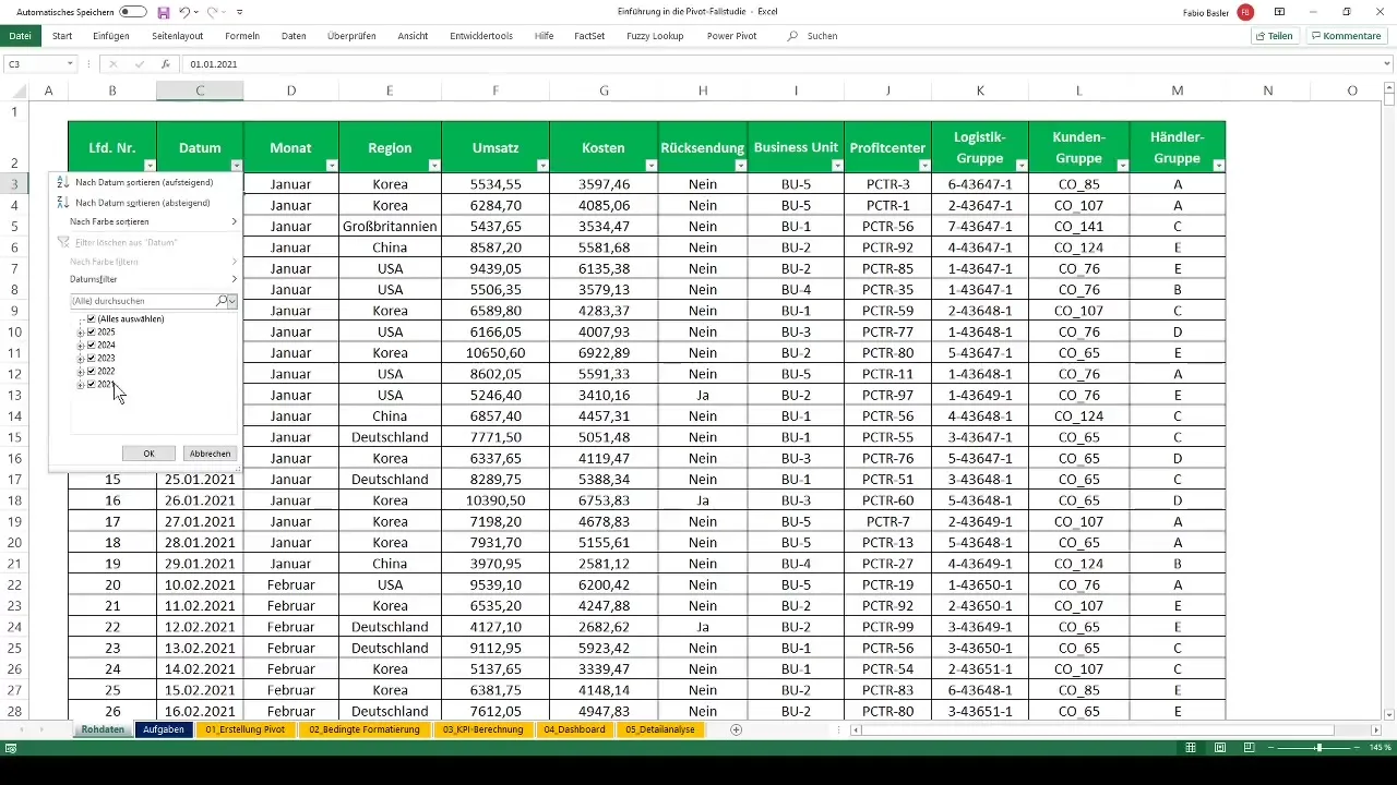 Creare e analizzare tabelle pivot efficaci in Excel