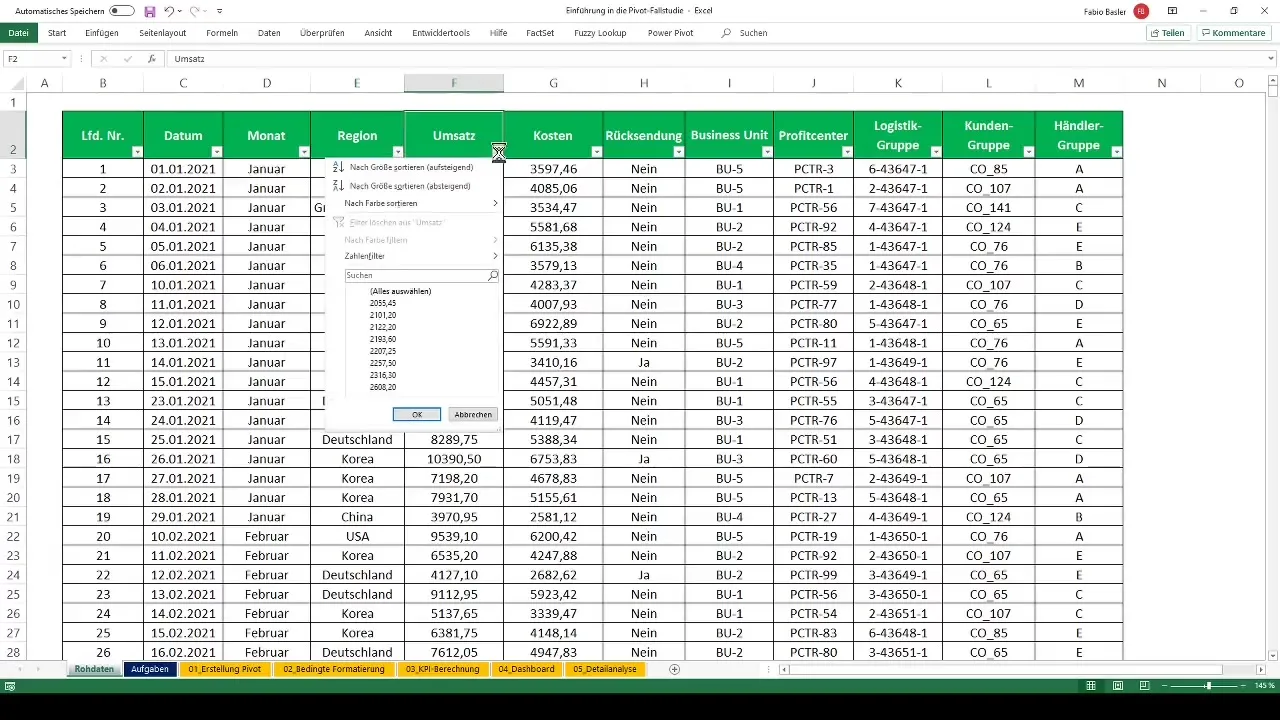 Creare e analizzare tabelle pivot efficaci in Excel