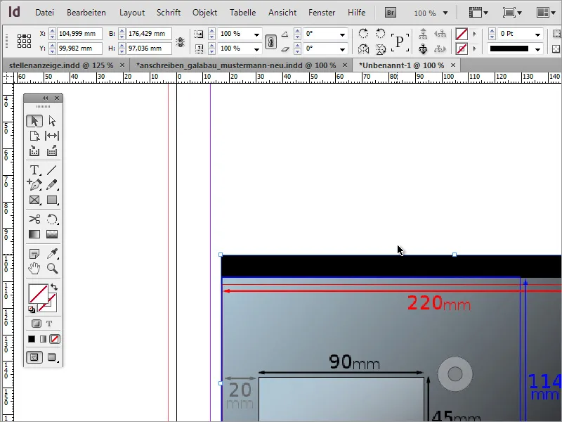 Merancang kertas surat klasik/modern dan bermain-main di Adobe InDesign
