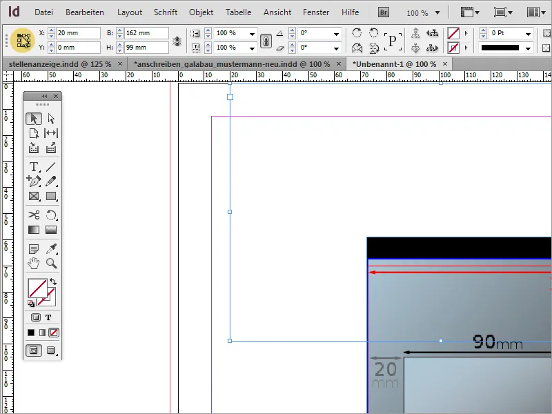 Merancang kertas surat klasik/modern dan bermain-main di Adobe InDesign
