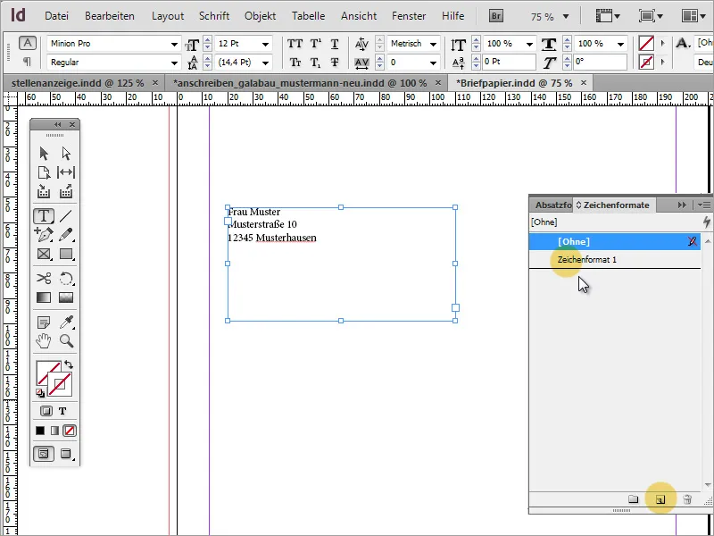Mendesain kertas surat klasik/modern dan bermain-main di Adobe InDesign