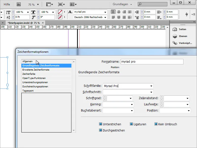 Mendesain kertas surat klasik/modern dan bermain-main di Adobe InDesign
