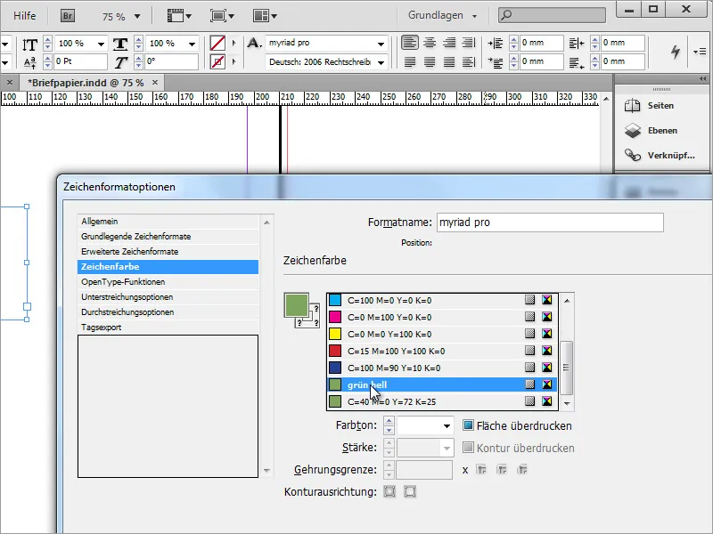 Briefpapier klassisch/modern und verspielt in Adobe InDesign gestalten