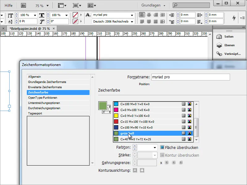 Merancang kertas surat yang klasik/modern dan bermain-main di Adobe InDesign.