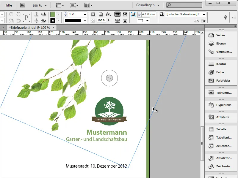 Mendesain kertas surat klasik/modern dan bermain-main di Adobe InDesign