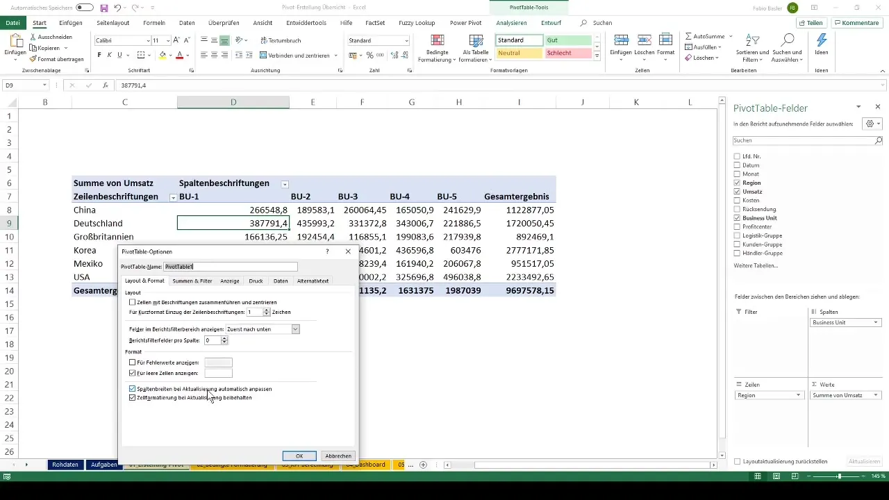 Pivot-tabellen maken en formatteren in Excel