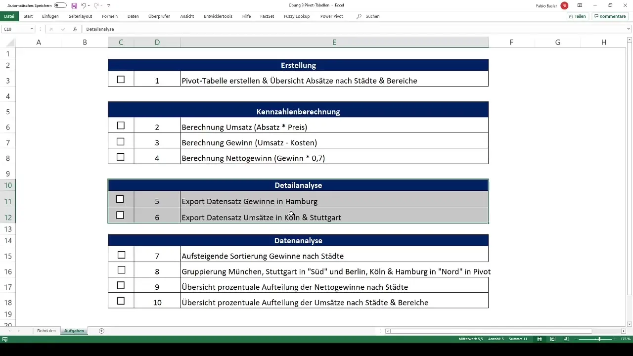 Pivottabellen in Excel erstellen und analysieren