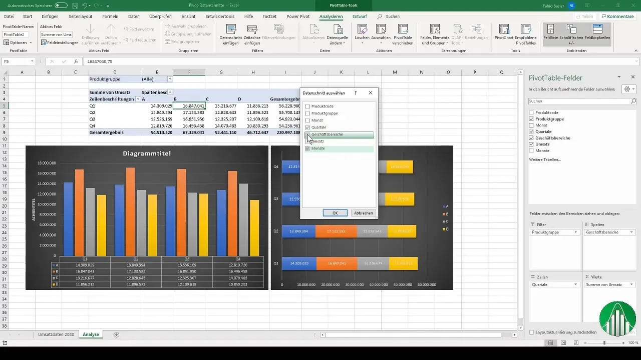 Utilizzare in modo efficiente i segmenti dei dati nelle tabelle pivot di Excel