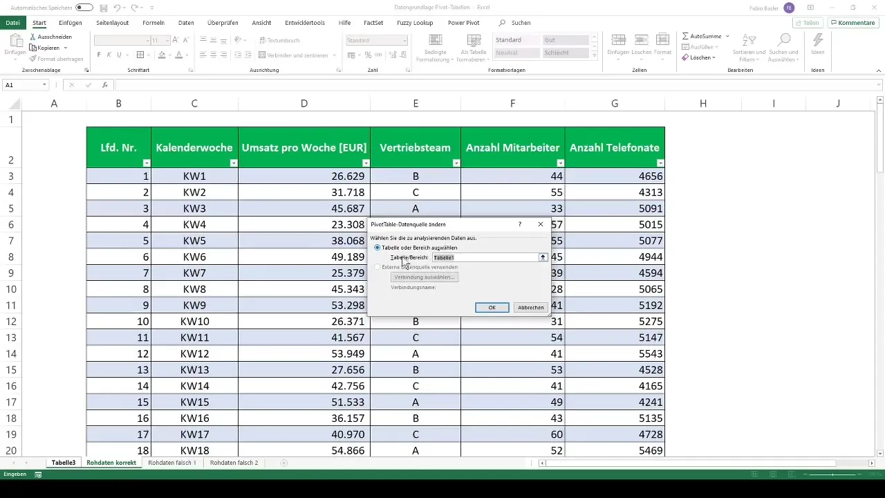 Crear una base de datos óptima para tablas dinámicas