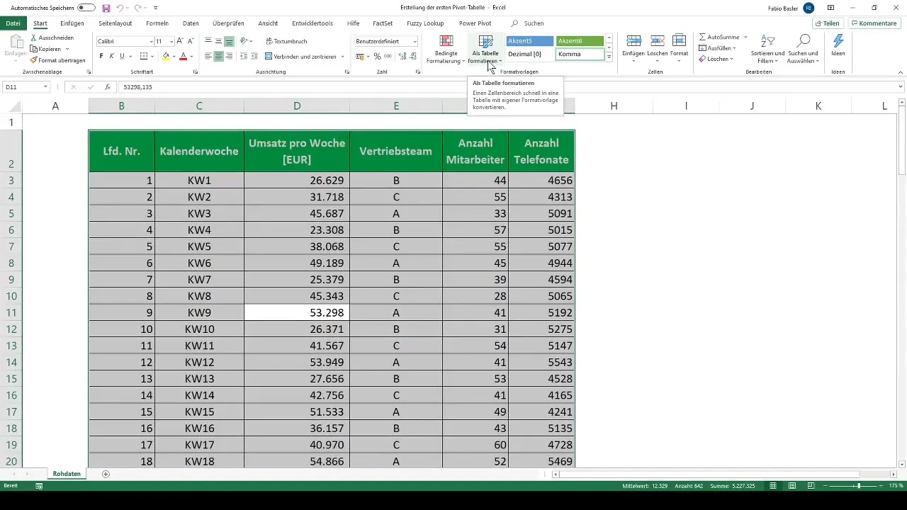 Impara come creare una tabella pivot in Excel