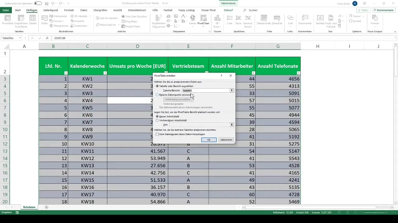 Impara come creare una tabella pivot in Excel