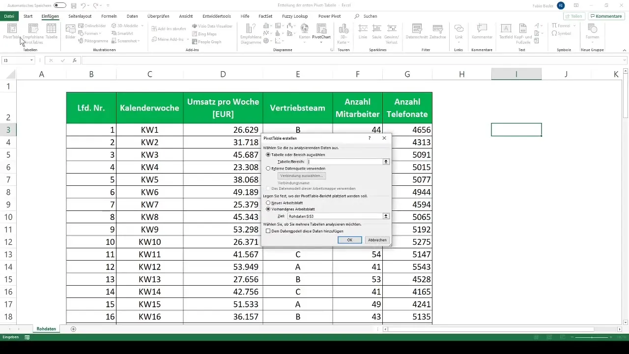 Impara come creare una tabella pivot in Excel