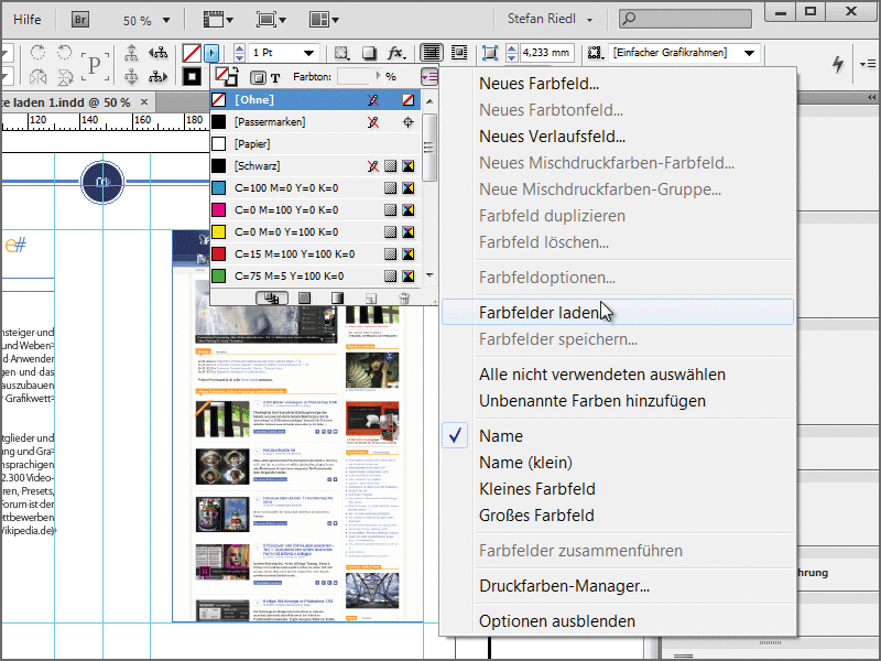 Absatzformate laden / importieren