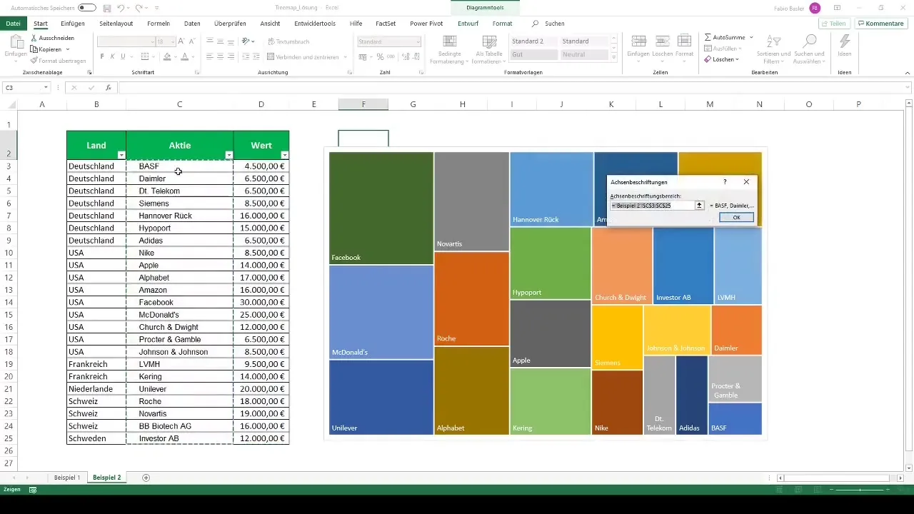 Treemap in Excel erstellen und Daten visualisieren