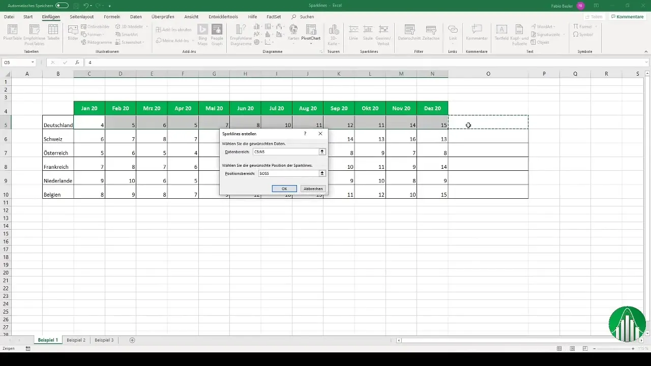Sparklines no Excel - apresentar dados visualmente