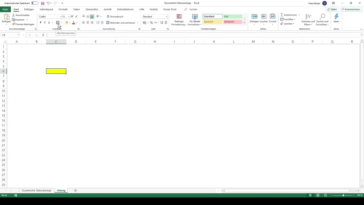 Dynamische Statusanzeige in Excel erstellen
