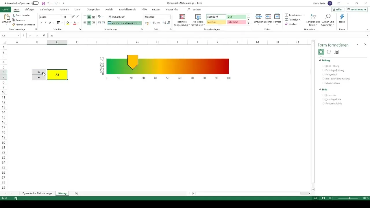 Dynamische Statusanzeige in Excel erstellen