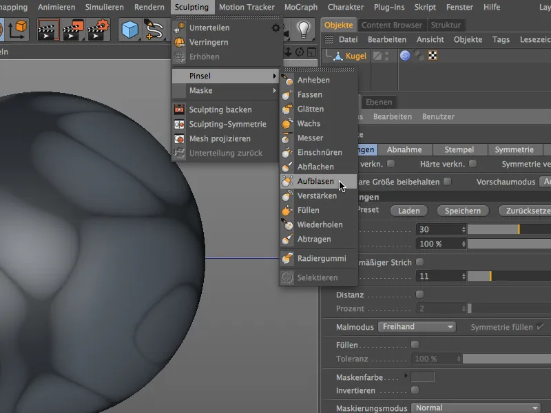 Neu in Release 16 - Verbesserte Sculpting-Werkzeuge