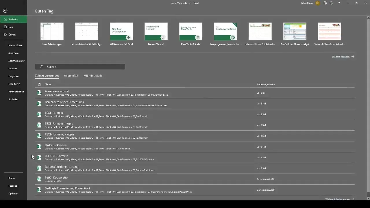 Erstelle professionelle Dashboards mit PowerView in Excel