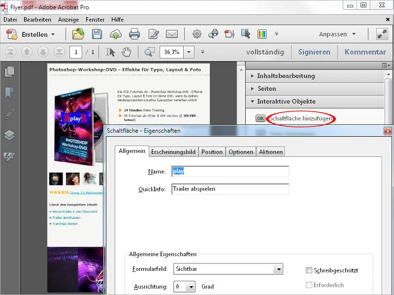 Anreichern von PDF-Dateien mit Acrobat - Teil 2