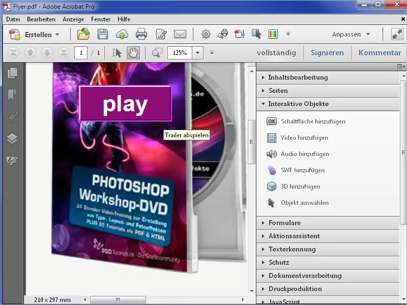 Anreichern von PDF-Dateien mit Acrobat - Teil 2