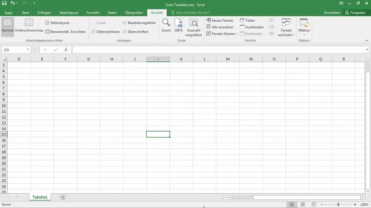 Mengatur modus zoom di Excel - petunjuk langkah demi langkah