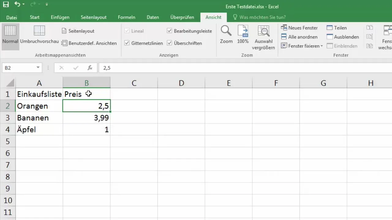 Conceptos básicos de entrada de texto y formato de números en Excel