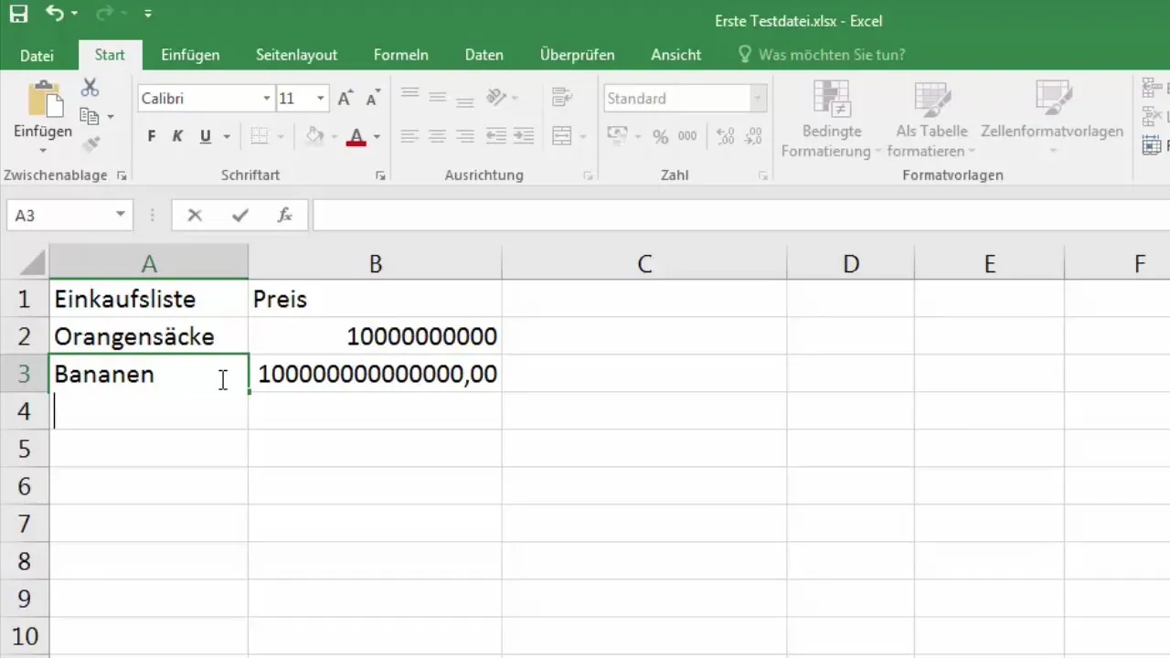 Zellen anpassen und verbinden in Excel