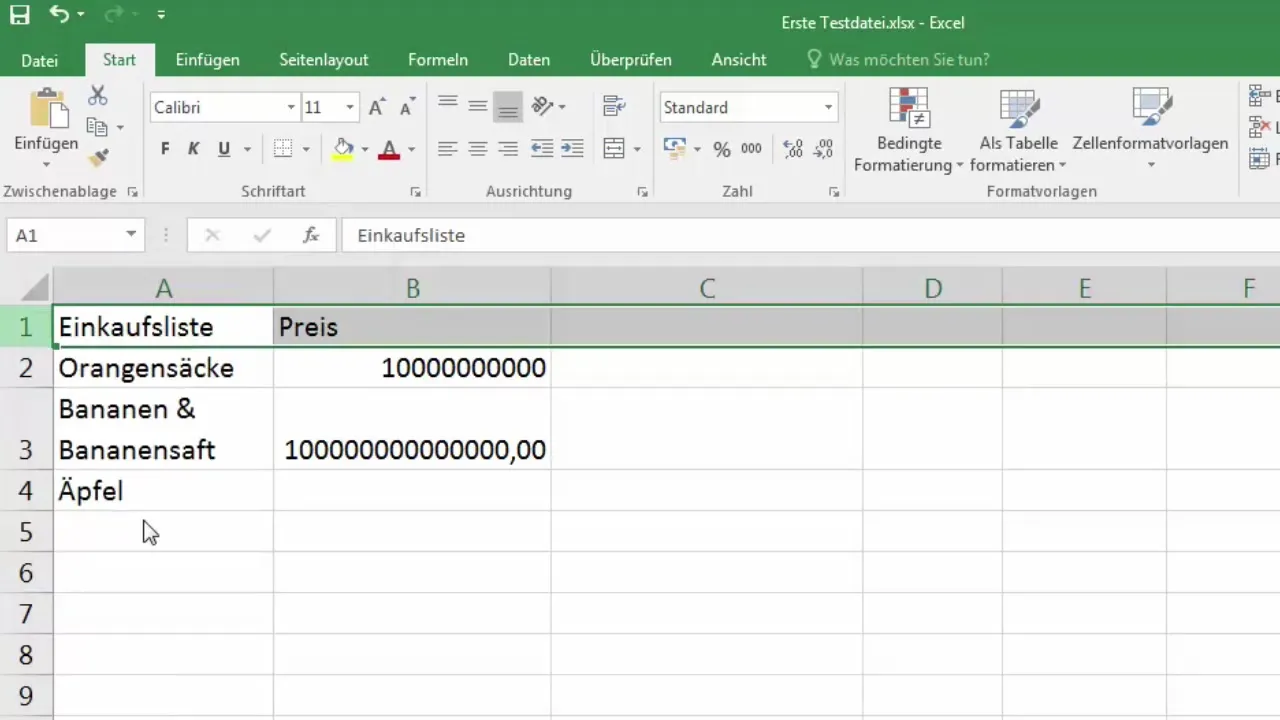 Zellen anpassen und verbinden in Excel