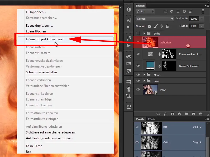 Photoshop composing - Fire and ice - Part 12: The final steps