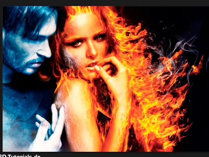 Photoshop composing - Fire and ice - Part 12: The final steps