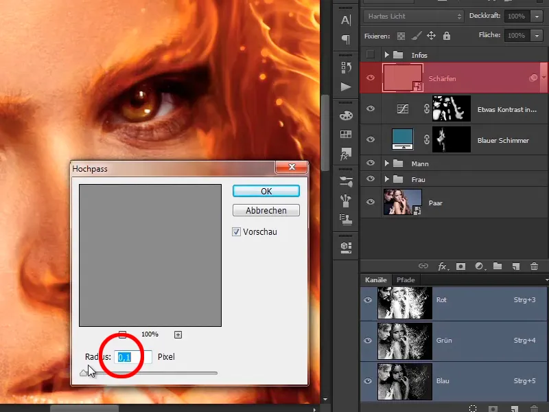 Photoshop composing - Fire and ice - Part 12: The final steps