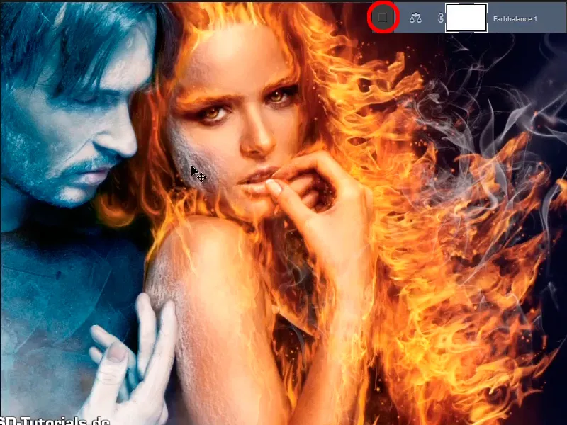 Photoshop composing - Fire and ice - Part 12: The final steps