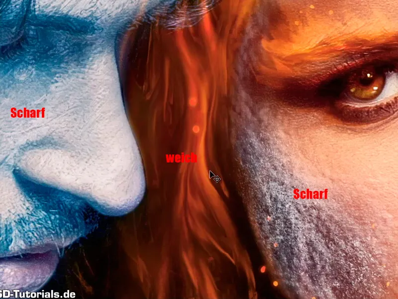 Photoshop composing - Fire and ice - Part 12: The final steps