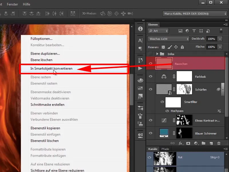 Photoshop composing - Fire and ice - Part 12: The final steps