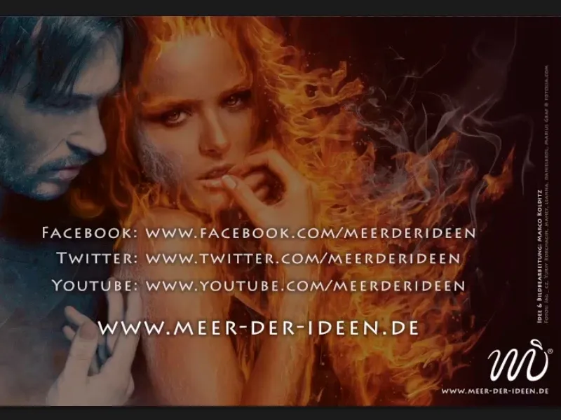 Photoshop composing - Fire and ice - Part 12: The final steps
