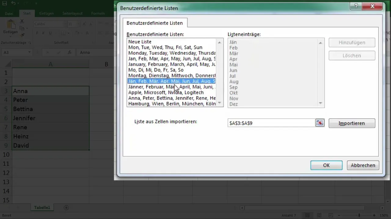 Crear fácilmente listas de relleno personalizadas para Excel