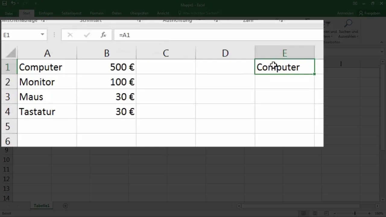 Capire e utilizzare i riferimenti delle celle in Excel