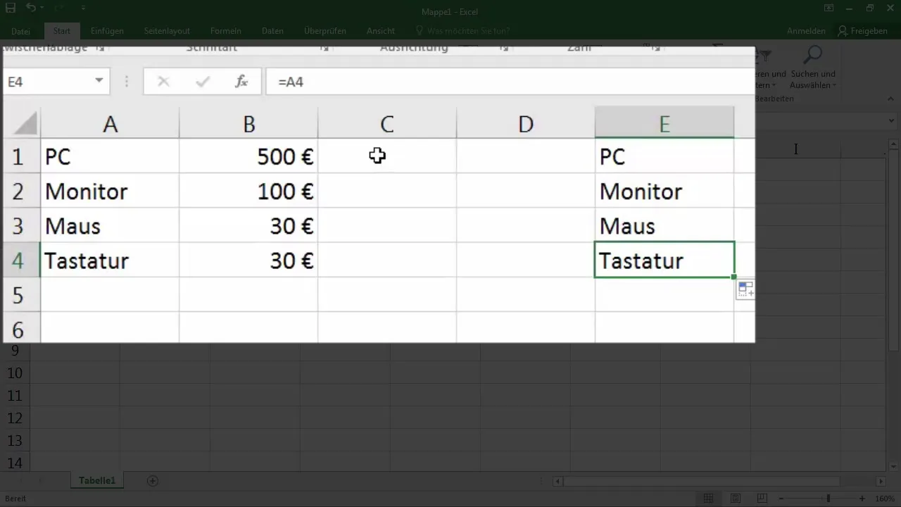 Capire e utilizzare i riferimenti di cella in Excel