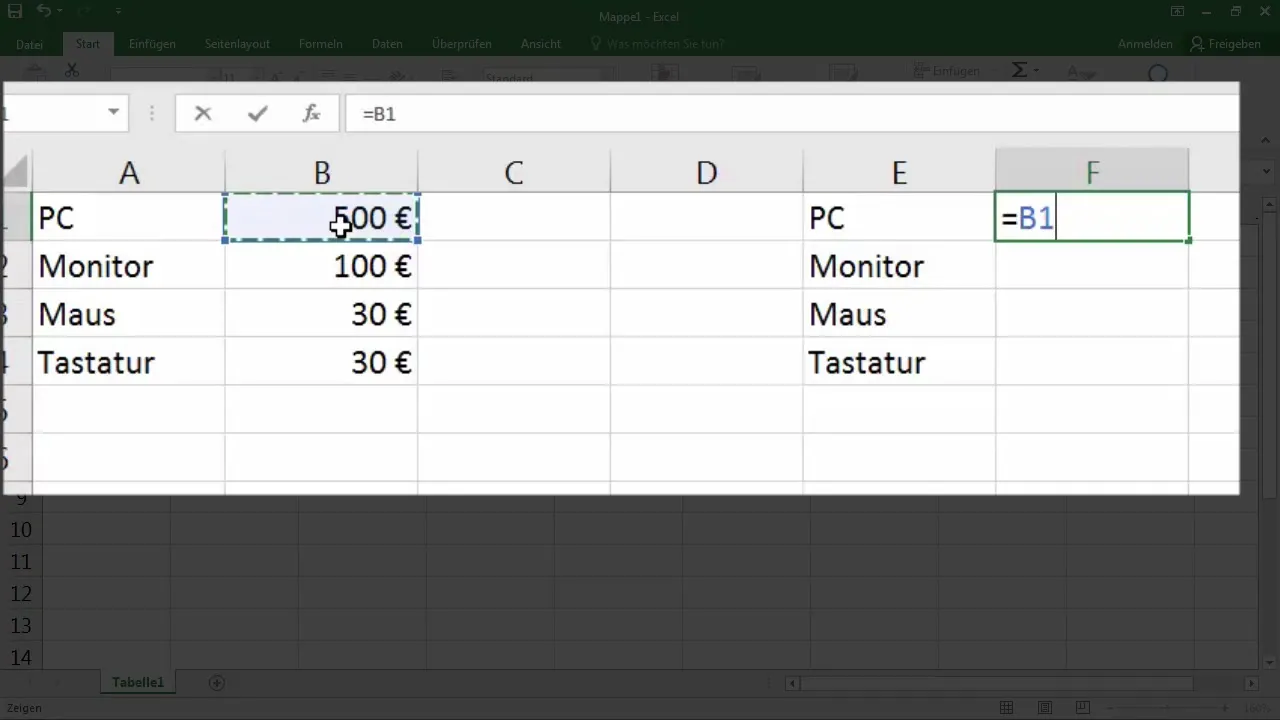 Capire e utilizzare i riferimenti delle celle in Excel