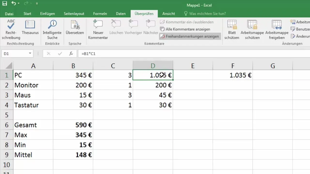 Come Excel gestisce i riferimenti e copia le formule