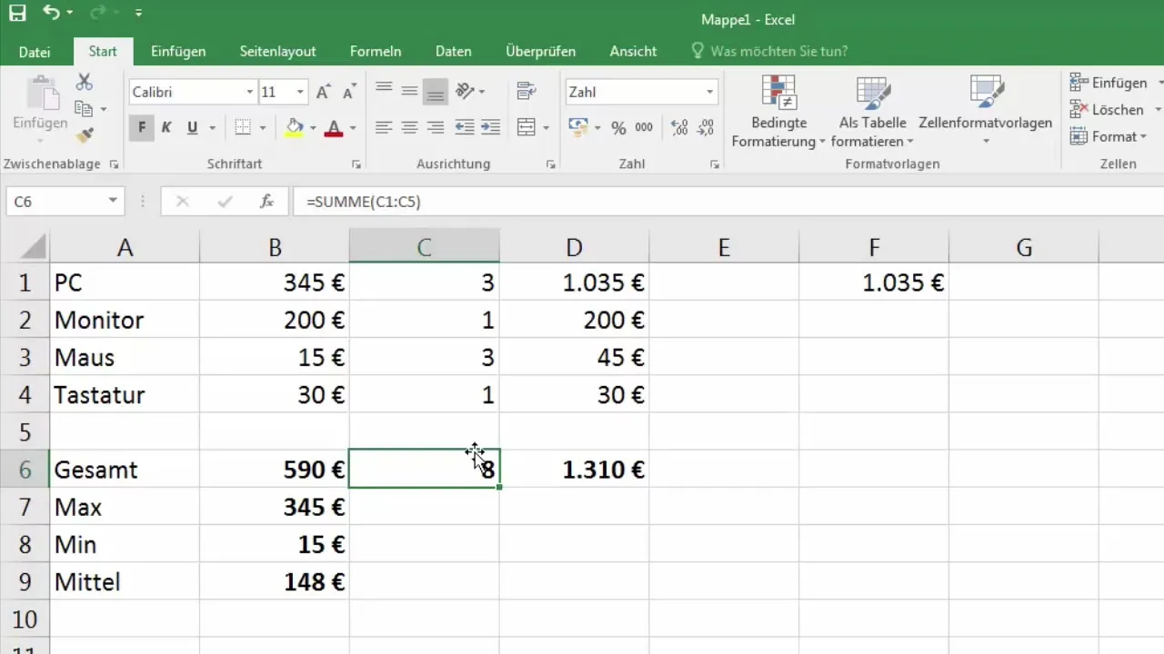 Come Excel gestisce i riferimenti e copia le formule