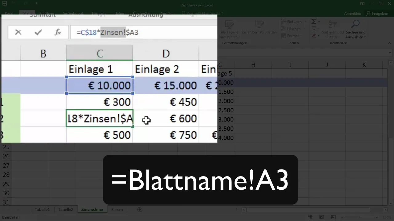Effektives Arbeiten mit 3D-Bezügen in Excel